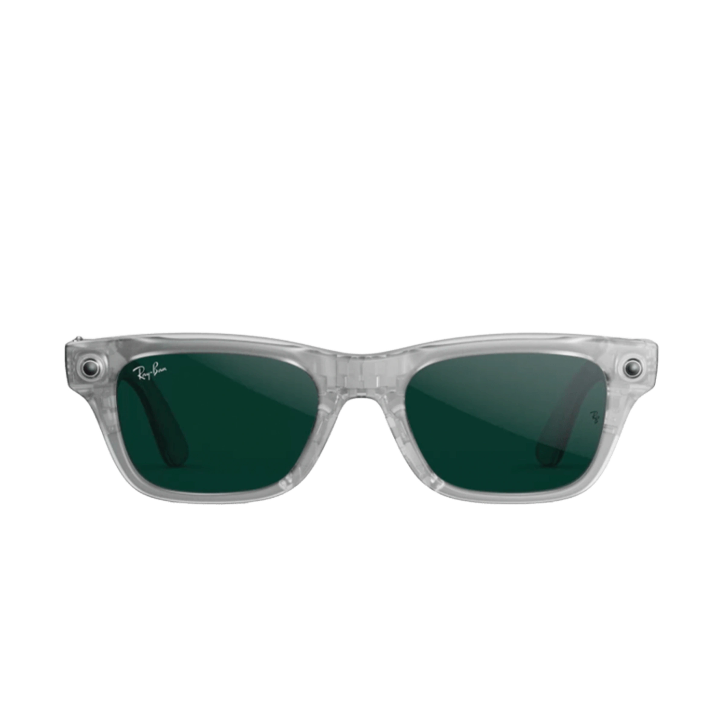 Смарт-очки Ray-Ban | Meta Blayzer Optics [Gen 2] Standard - Matte Transparent Ice Grey / Clear to Emerald Transitions
