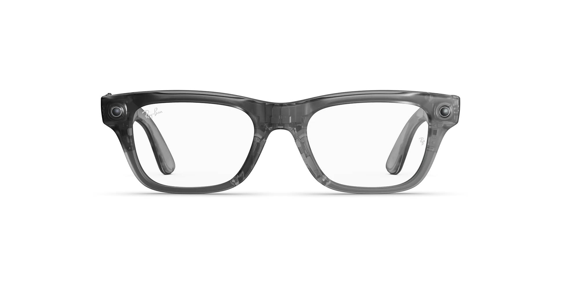 Смарт-очки Ray-Ban | Meta Blayzer Optics [Gen 2] Standard - Matte Transparent Ice Grey / Clear to Emerald Transitions