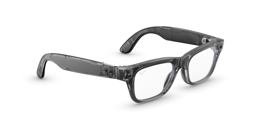 Смарт-очки Ray-Ban | Meta Blayzer Optics [Gen 2] Standard - Matte Transparent Ice Grey / Clear (RW7001 8529 50-19)