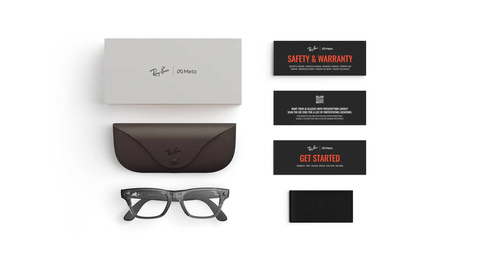 Смарт-очки Ray-Ban | Meta Blayzer Optics [Gen 2] Standard - Matte Transparent Ice Grey / Clear to Emerald Transitions