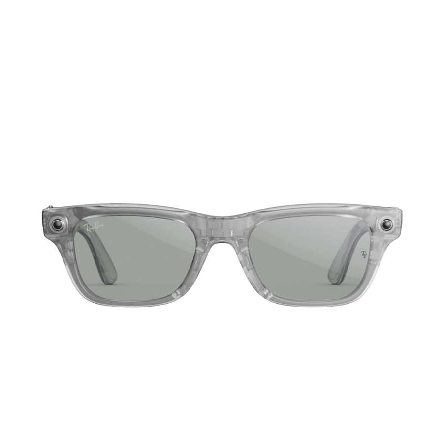 Смарт-очки Ray-Ban | Meta Blayzer Optics [Gen 2] Standard - Matte Transparent Ice Grey / Clear to Green Transitions