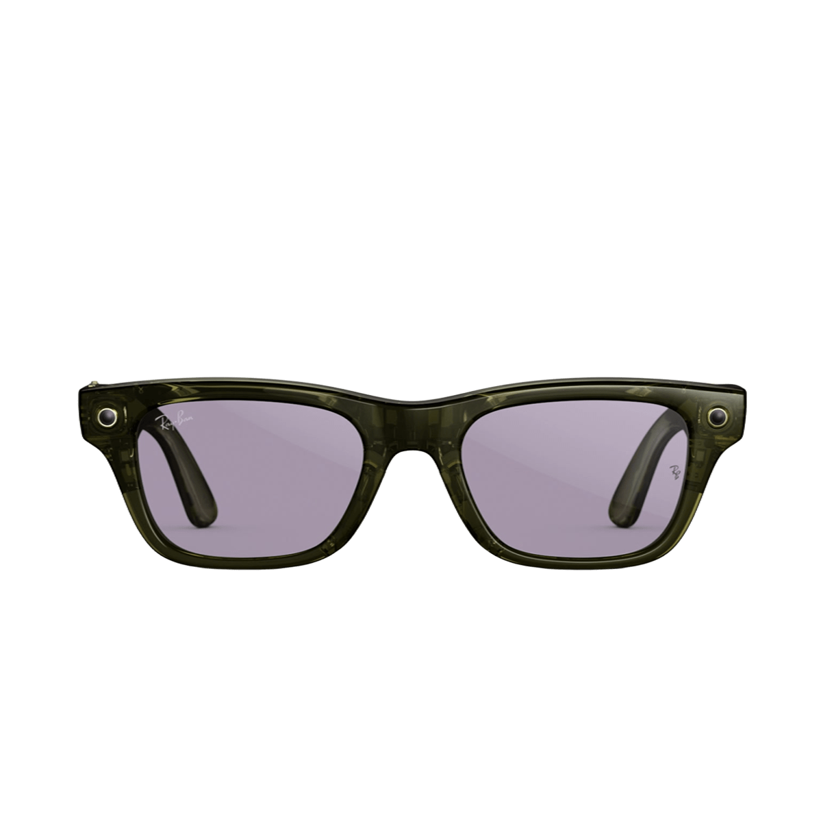 Смарт-очки Ray-Ban | Meta Blayzer Optics [Gen 2] Standard - Shiny Transparent Dark Olive / Clear to Amethyst Transitions