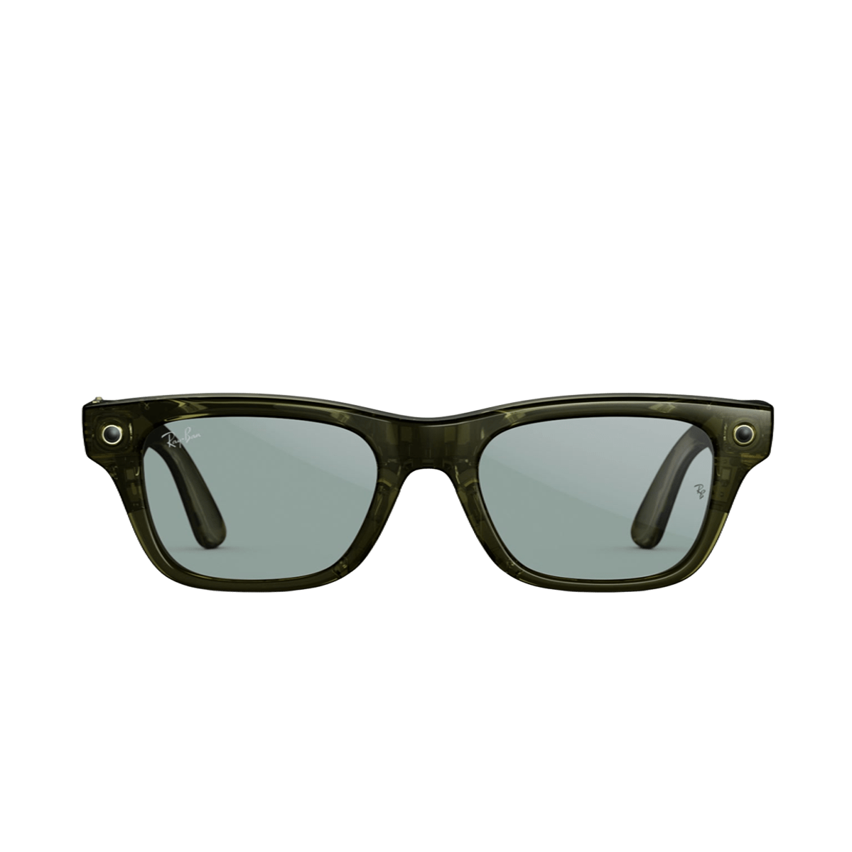 Смарт-очки Ray-Ban | Meta Blayzer Optics [Gen 2] Standard - Shiny Transparent Dark Olive / Clear to Emerald Transitions