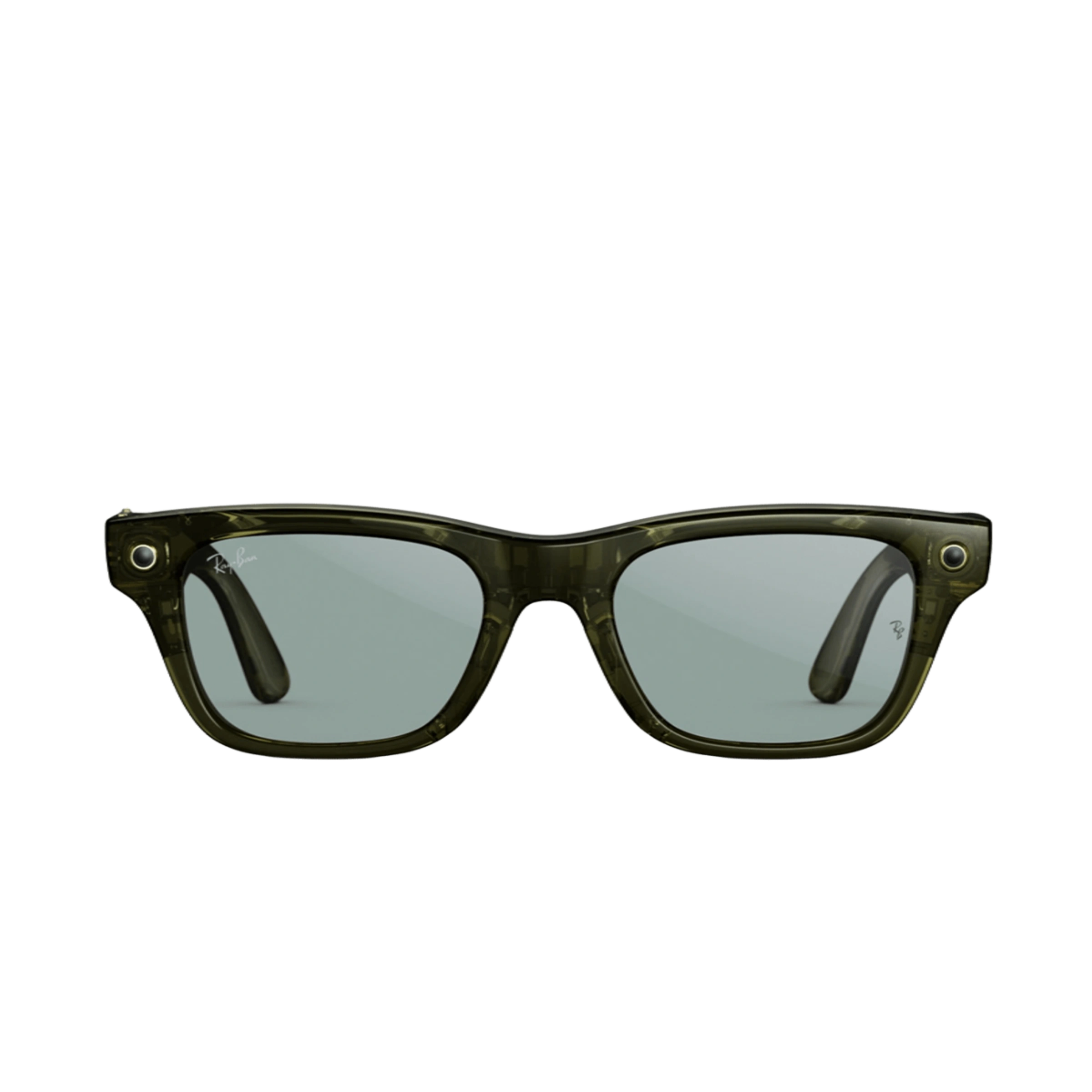 Смарт-очки Ray-Ban | Meta Blayzer Optics [Gen 2] Standard - Shiny Transparent Dark Olive / Clear to Emerald Transitions