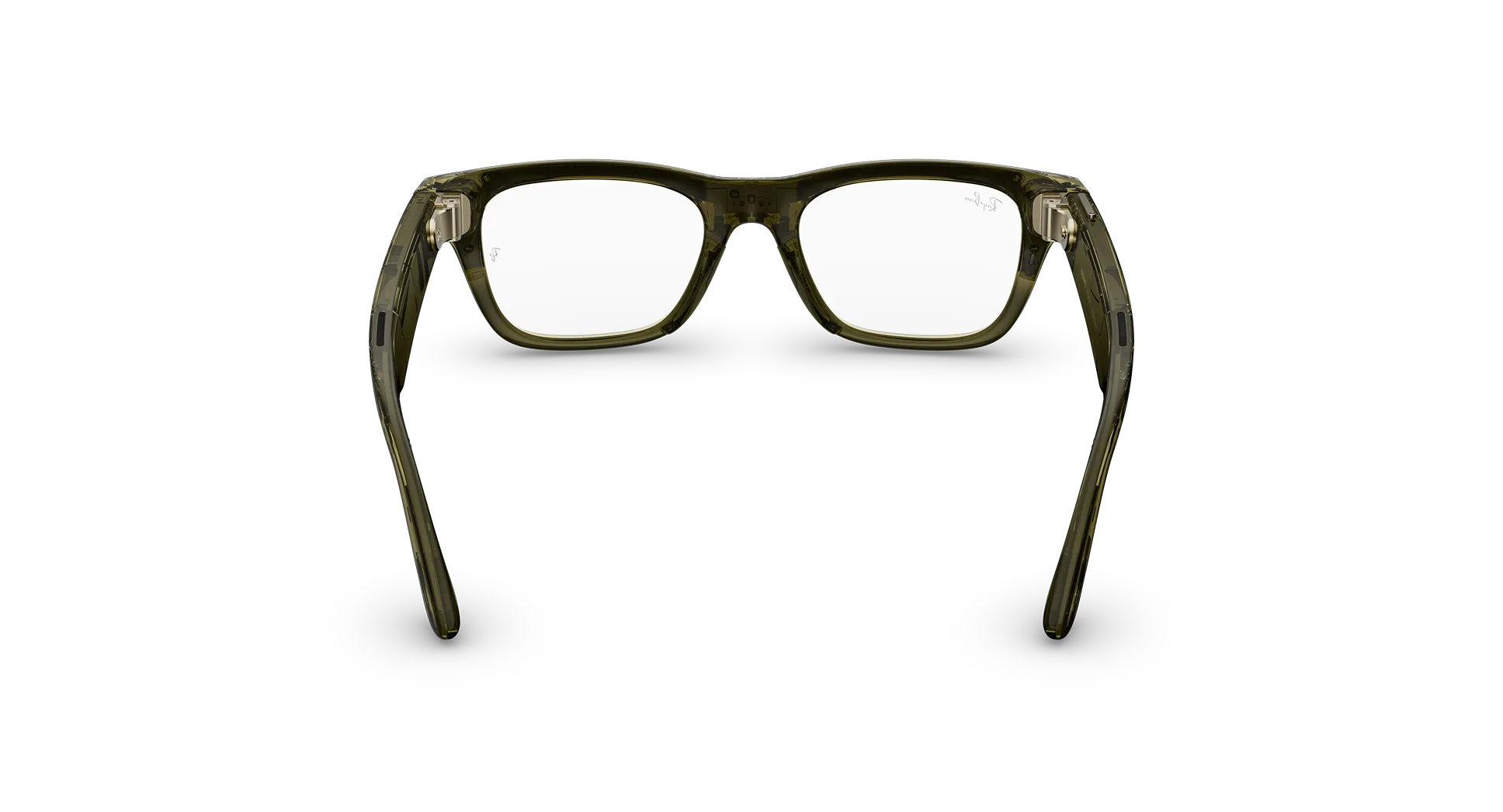 Смарт-очки Ray-Ban | Meta Blayzer Optics [Gen 2] Standard - Shiny Transparent Dark Olive / Clear to Emerald Transitions