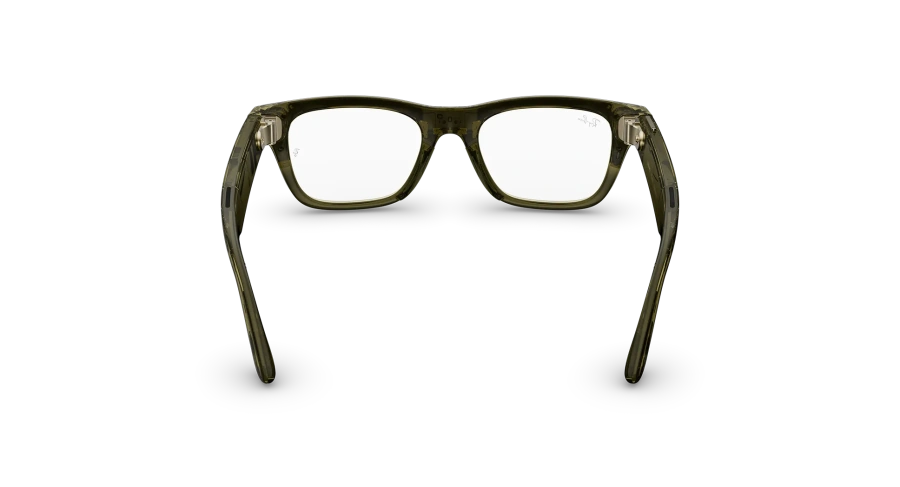 Смарт-очки Ray-Ban | Meta Blayzer Optics [Gen 2] Standard - Shiny Transparent Dark Olive / Clear to Amethyst Transitions