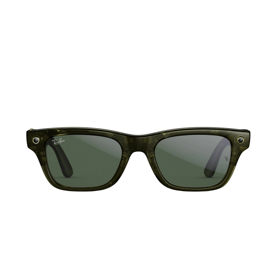Смарт-очки Ray-Ban | Meta Blayzer Optics [Gen 2] Standard - Shiny Transparent Dark Olive / Clear to Green Transitions