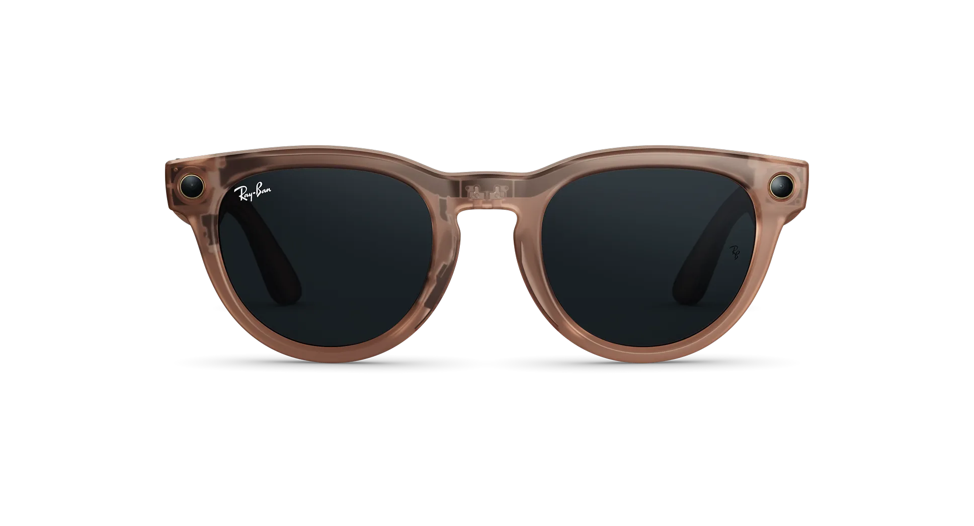 Смарт-очки Ray-Ban | Meta Headliner [Gen 2] Standard Matte Transparent Peach Frame / Clear to Grey Transitions Lenses