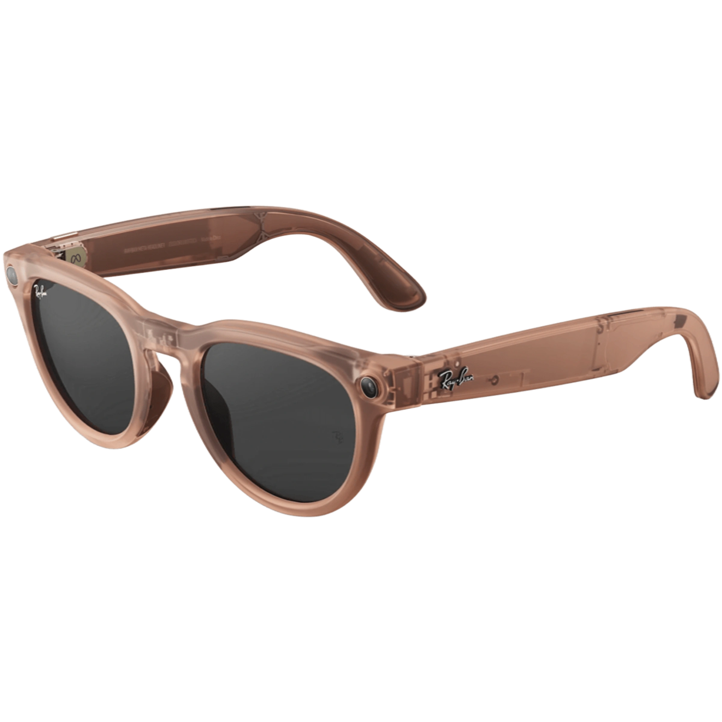 Смарт-очки Ray-Ban | Meta Headliner [Gen 2] Standard Matte Transparent Peach Frame / Clear to Grey Transitions Lenses