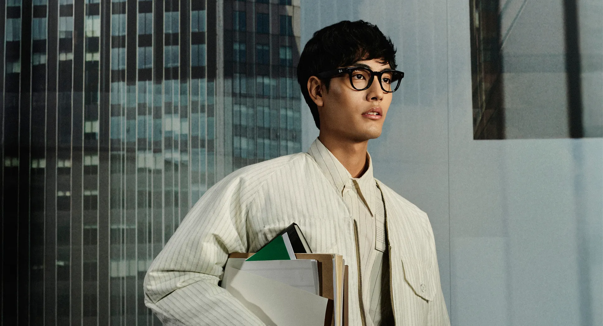 Смарт-очки Ray-Ban | Meta Scriber Optics [Gen 2] Standard - Shiny Black / Clear to Emerald Transitions