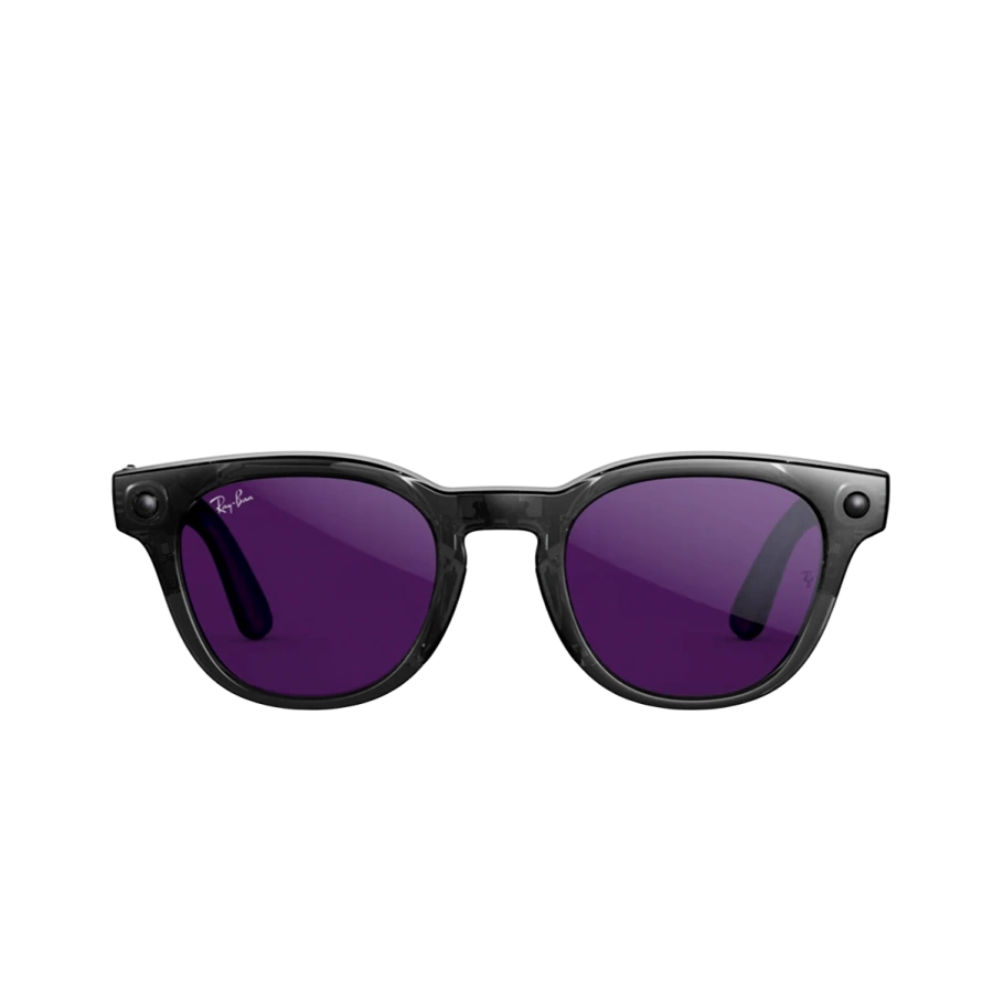 Смарт-очки Ray-Ban | Meta Scriber Optics [Gen 2] Standard - Shiny Transparent Black / Clear to Amethyst Transitions