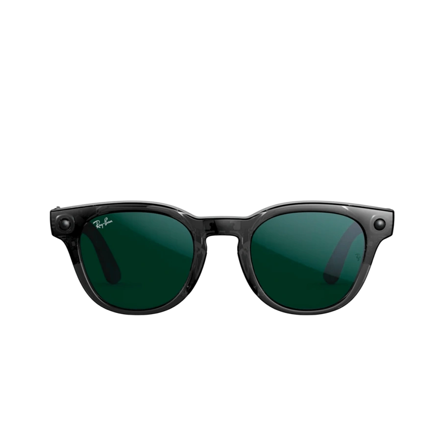 Смарт-очки Ray-Ban | Meta Scriber Optics [Gen 2] Standard - Shiny Transparent Black / Clear to Emerald Transitions