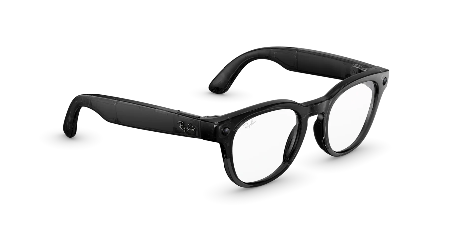 Смарт-очки Ray-Ban | Meta Scriber Optics [Gen 2] Standard - Shiny Transparent Black / Clear to Amethyst Transitions