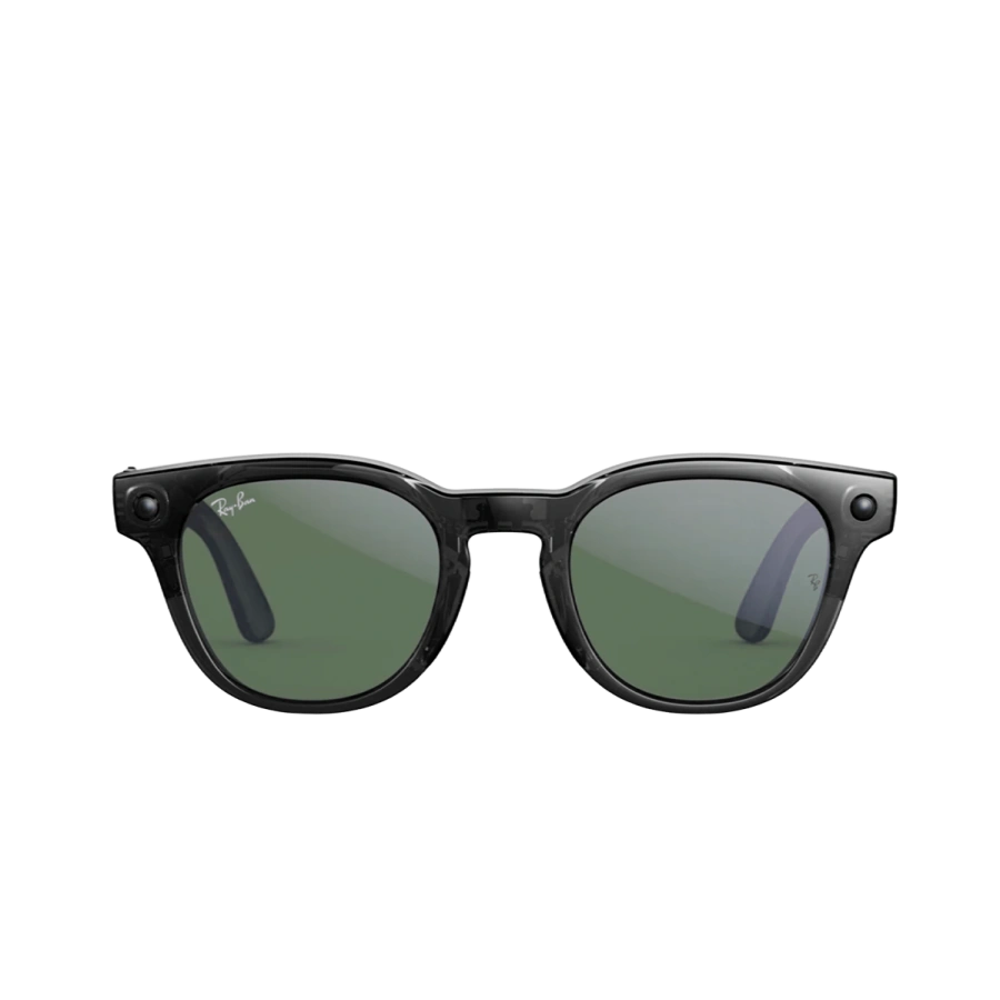 Смарт-очки Ray-Ban | Meta Scriber Optics [Gen 2] Standard - Shiny Transparent Black / Clear to Green Transitions