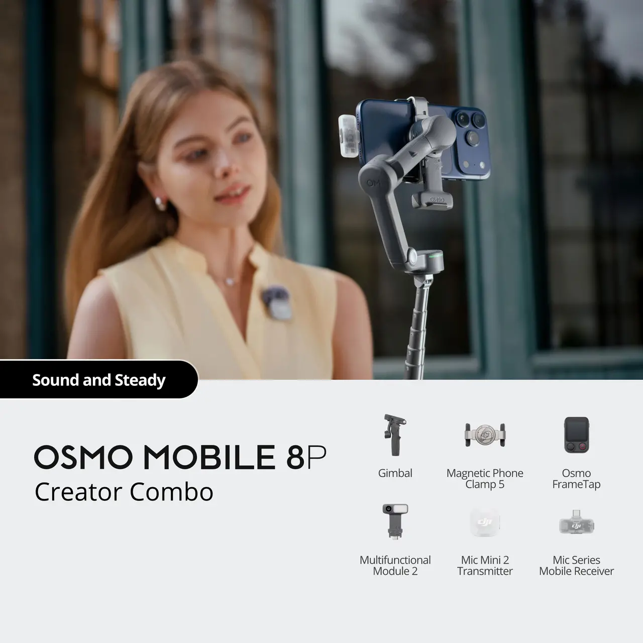 Стабилизатор для смартфонов DJI Osmo Mobile 8P Creator Combo