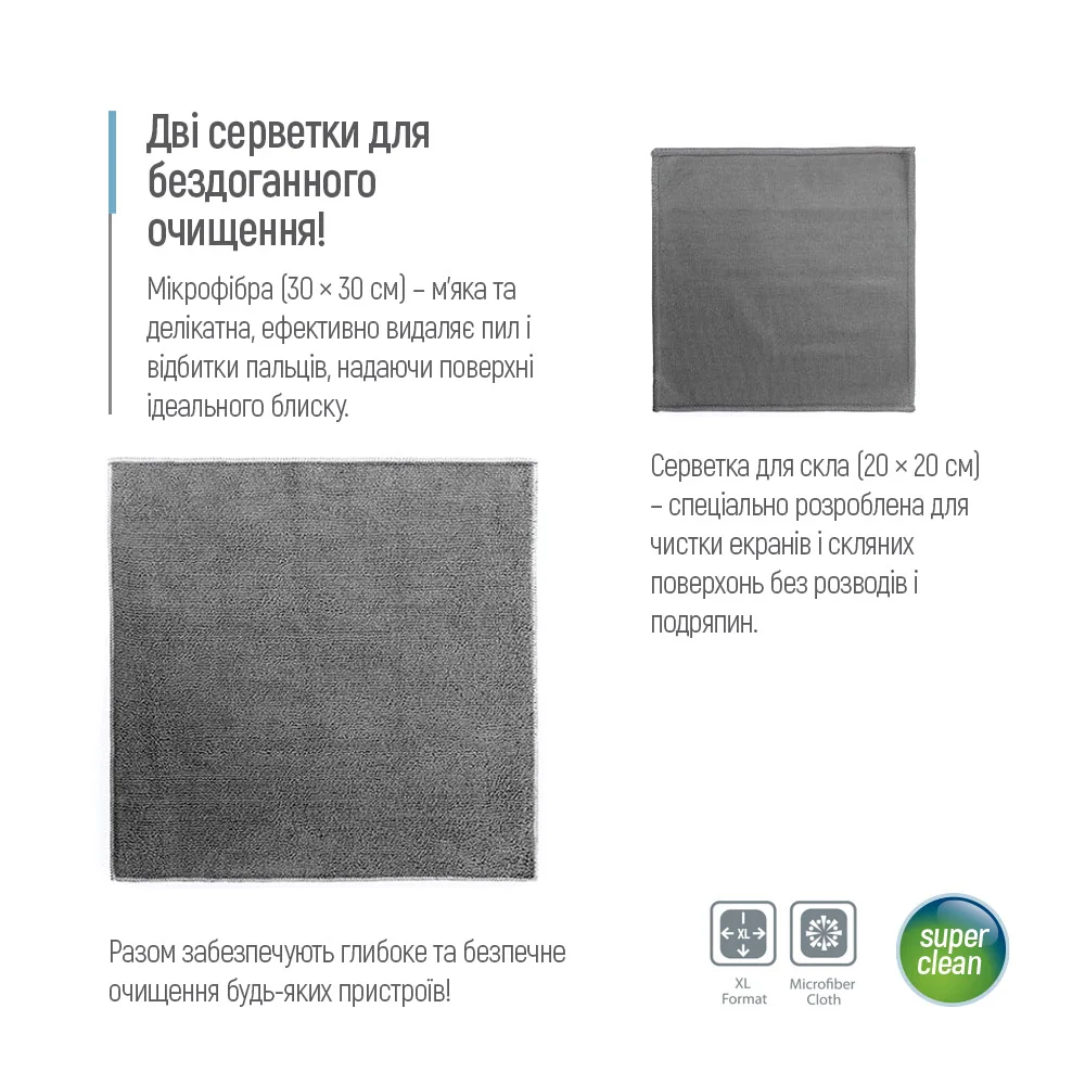 Великий набір для електроніки ColorWay (550мл та 2 мікрофібри) (CW-5500)