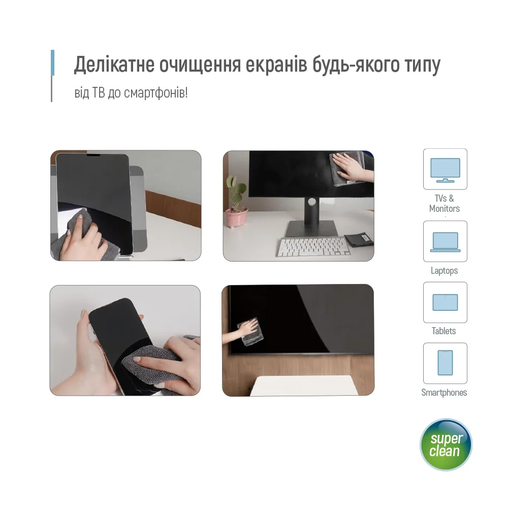 Великий набір для електроніки ColorWay (550мл та 2 мікрофібри) (CW-5500)