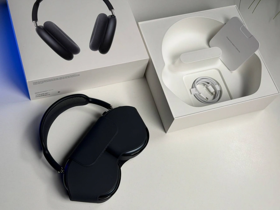 ВЖИВАНІ Б/У Наушники Apple AirPods Max [USB-C] 2024 - Midnight (MWW43) - Состояние: хорошее | Комплектация: полный | Гарантия: 3 мес.