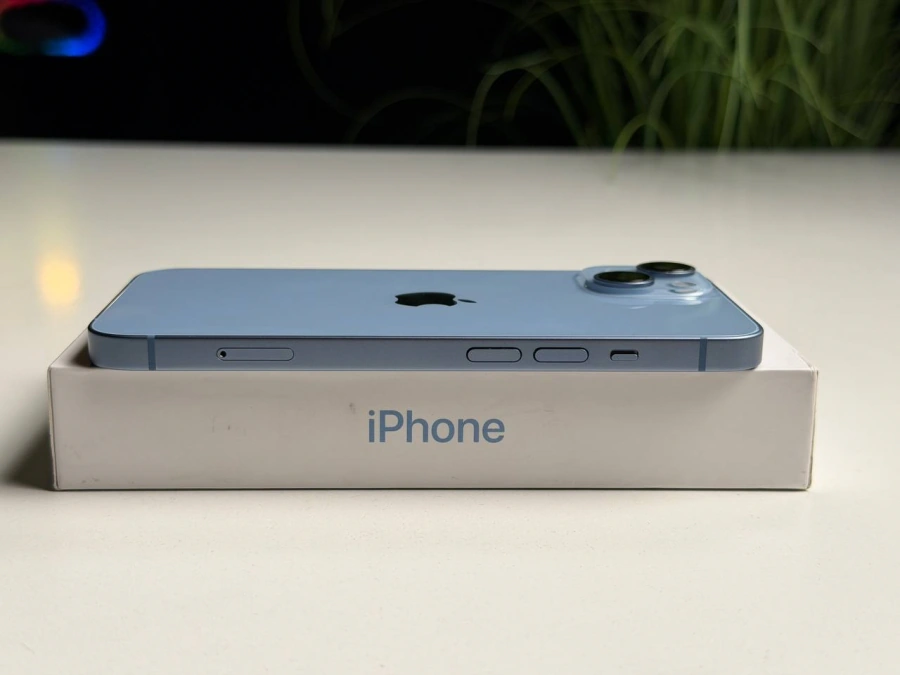 ВЖИВАНИЙ Б/У Apple iPhone 14 128GB Blue (MPVN3) - Состояние: хороший | Аккумулятор: 100% | Комплектация: полный | Гарантия: 3 мес.
