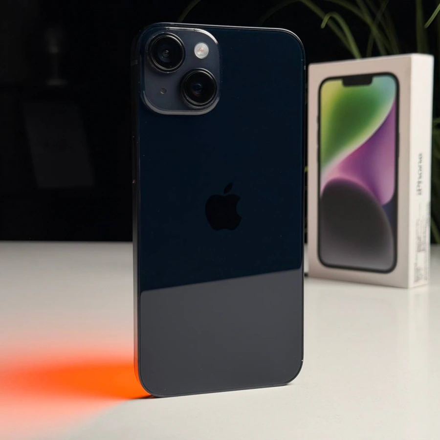 ВЖИВАНИЙ Б/У Apple iPhone 14 128GB Midnight (MPUF3) - Состояние: хороший | Аккумулятор: 88% | Комплектация: полный | Гарантия: 3 мес.