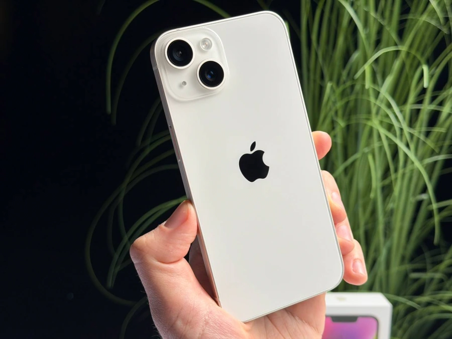 ВЖИВАНИЙ Б/У Apple iPhone 14 128GB Starlight (MPUR3) - Состояние: хороший | Аккумулятор: 100% | Комплектация: полный | Гарантия: 3 мес.