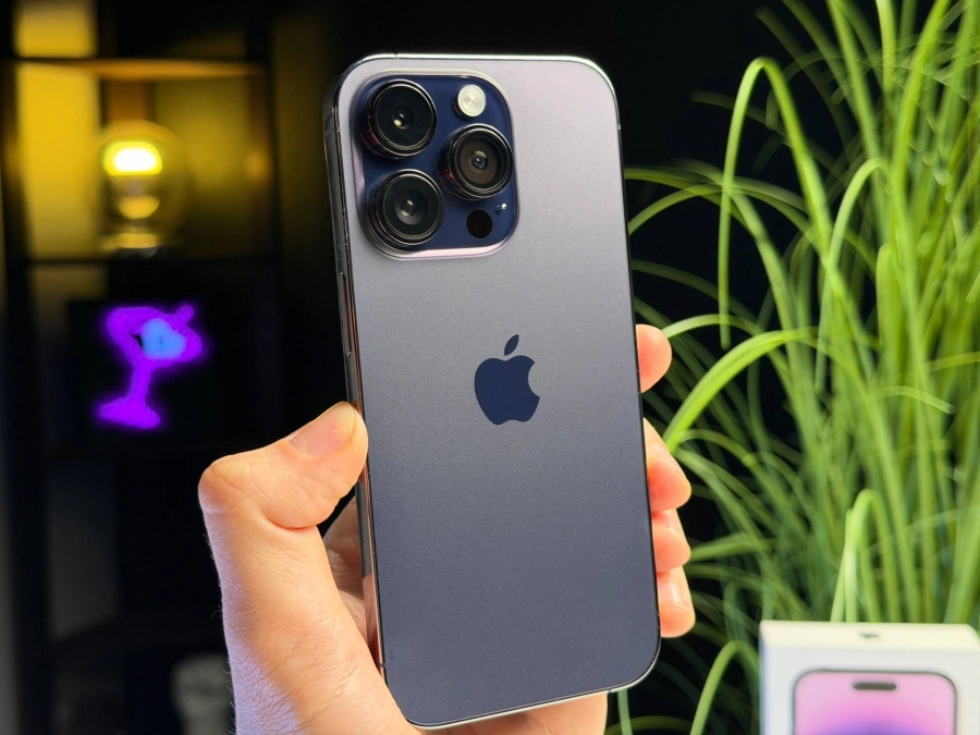 ВЖИВАНИЙ Б/У Apple iPhone 14 Pro 128GB Deep Purple (MQ0G3) - Стан: гарний | Акумулятор: 100% | Комплектація: повний | Гарантія: 3 міс.