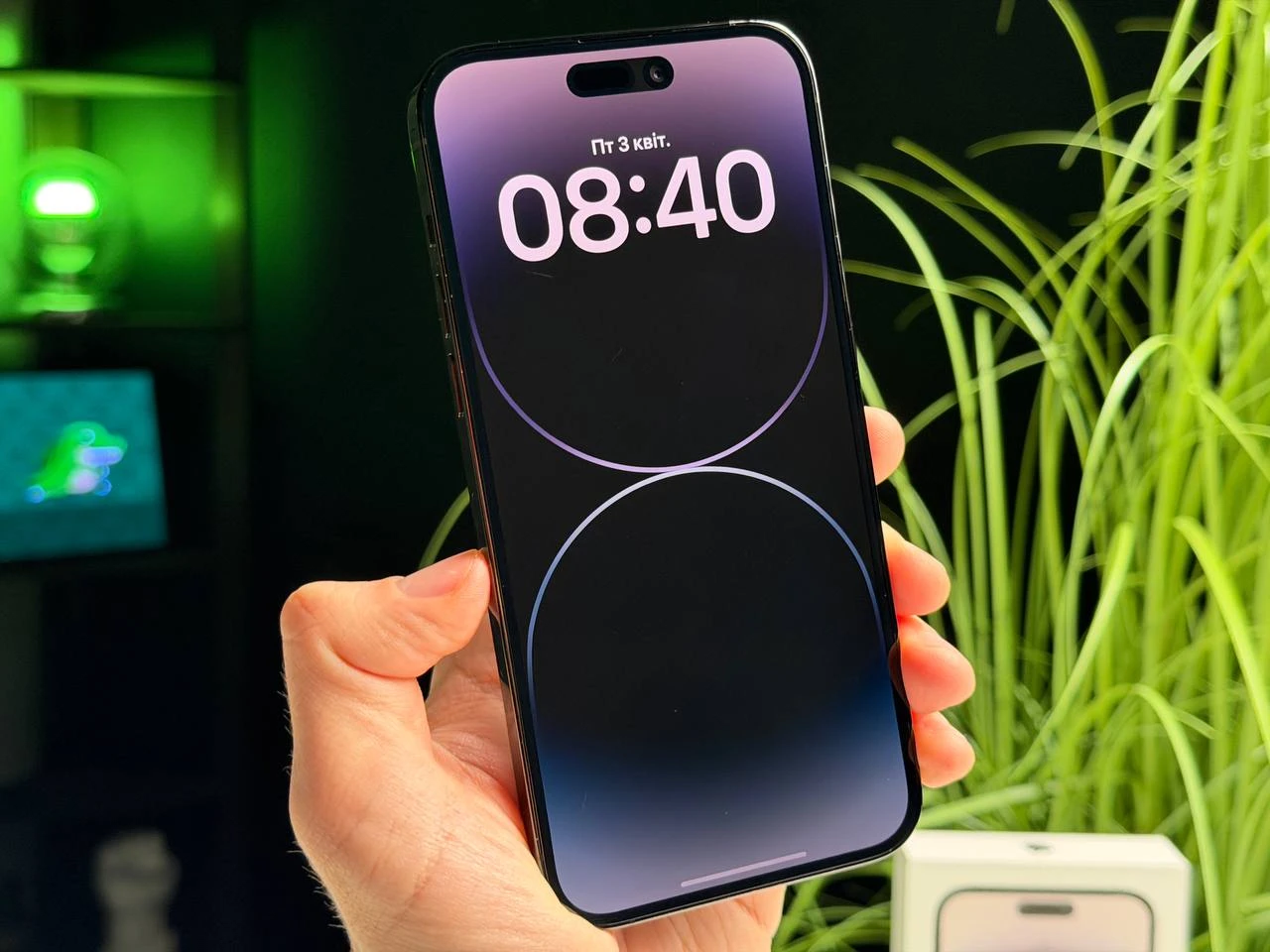 ВЖИВАНИЙ Б/У Apple iPhone 14 Pro Max 128GB Space Black (MQ9P3) - Состояние: хороший | Аккумулятор: 100% | Комплектация: полный | Гарантия: 3 мес.