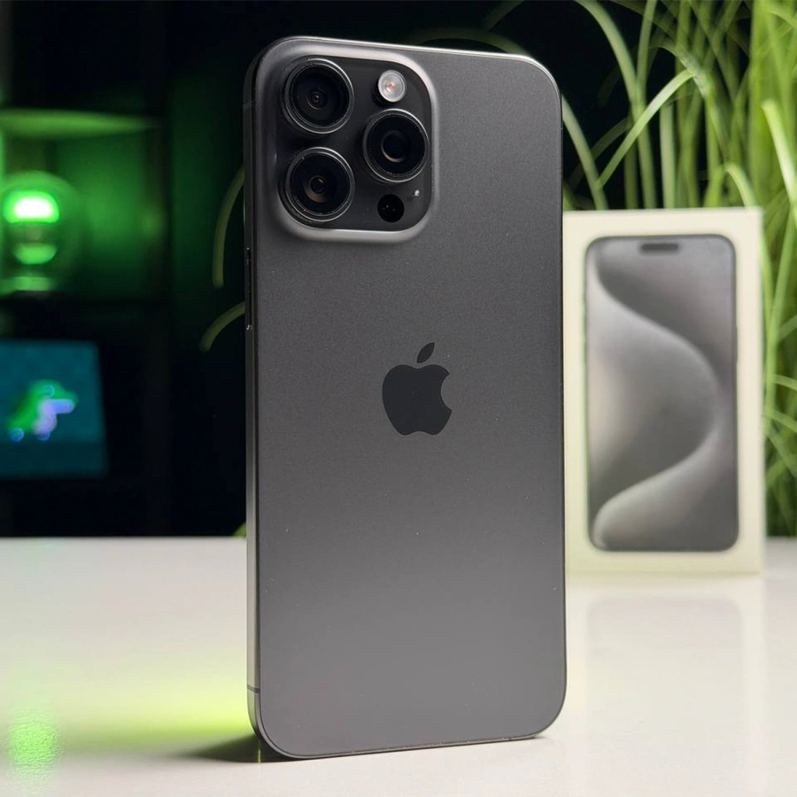 ВЖИВАНИЙ Б/У Apple iPhone 15 Pro Max 256GB Black Titanium (MU773) - Состояние: идеальный | Аккумулятор: 88% | Комплектация: полный | Гарантия: 3 мес.