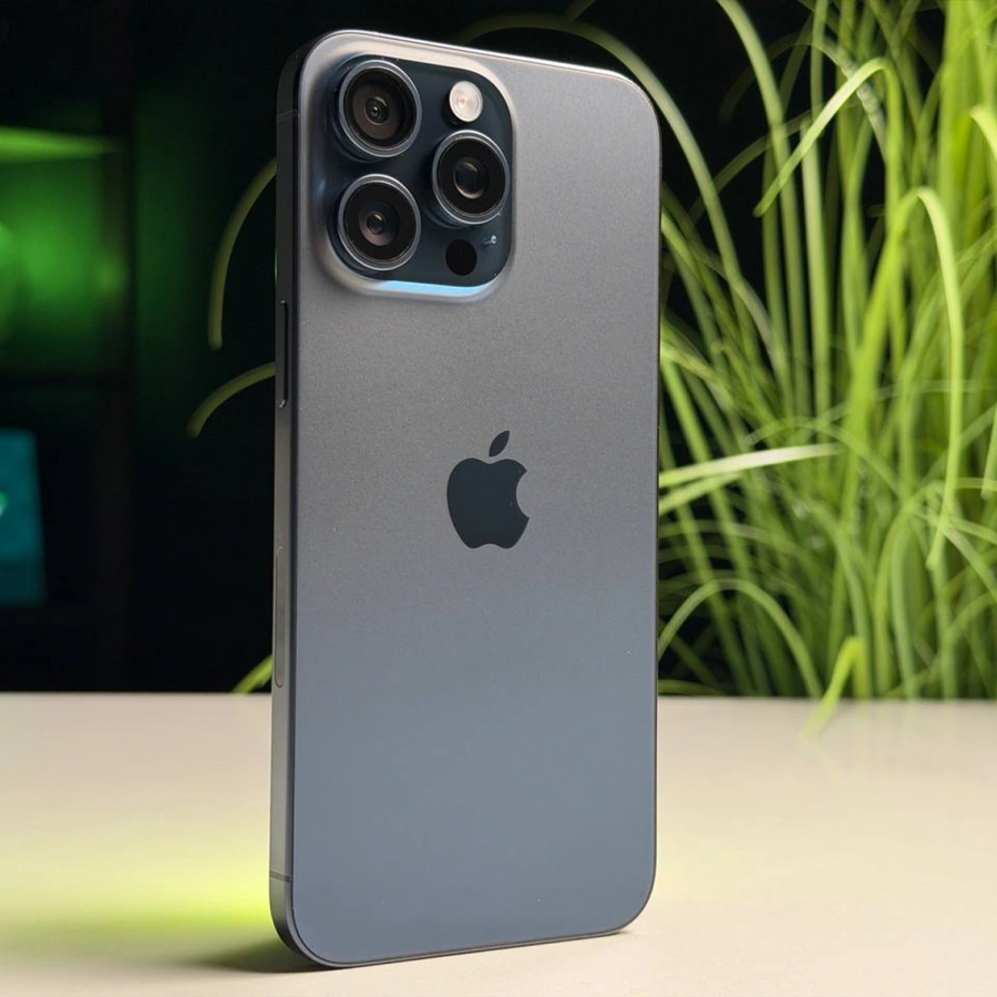 ВЖИВАНИЙ Б/У Apple iPhone 15 Pro Max 256GB Blue Titanium eSim (MU693) - Стан: ідеальний | Акумулятор: 87% | Комплектація: iPhone, кабель | Гарантія: 3 міс.
