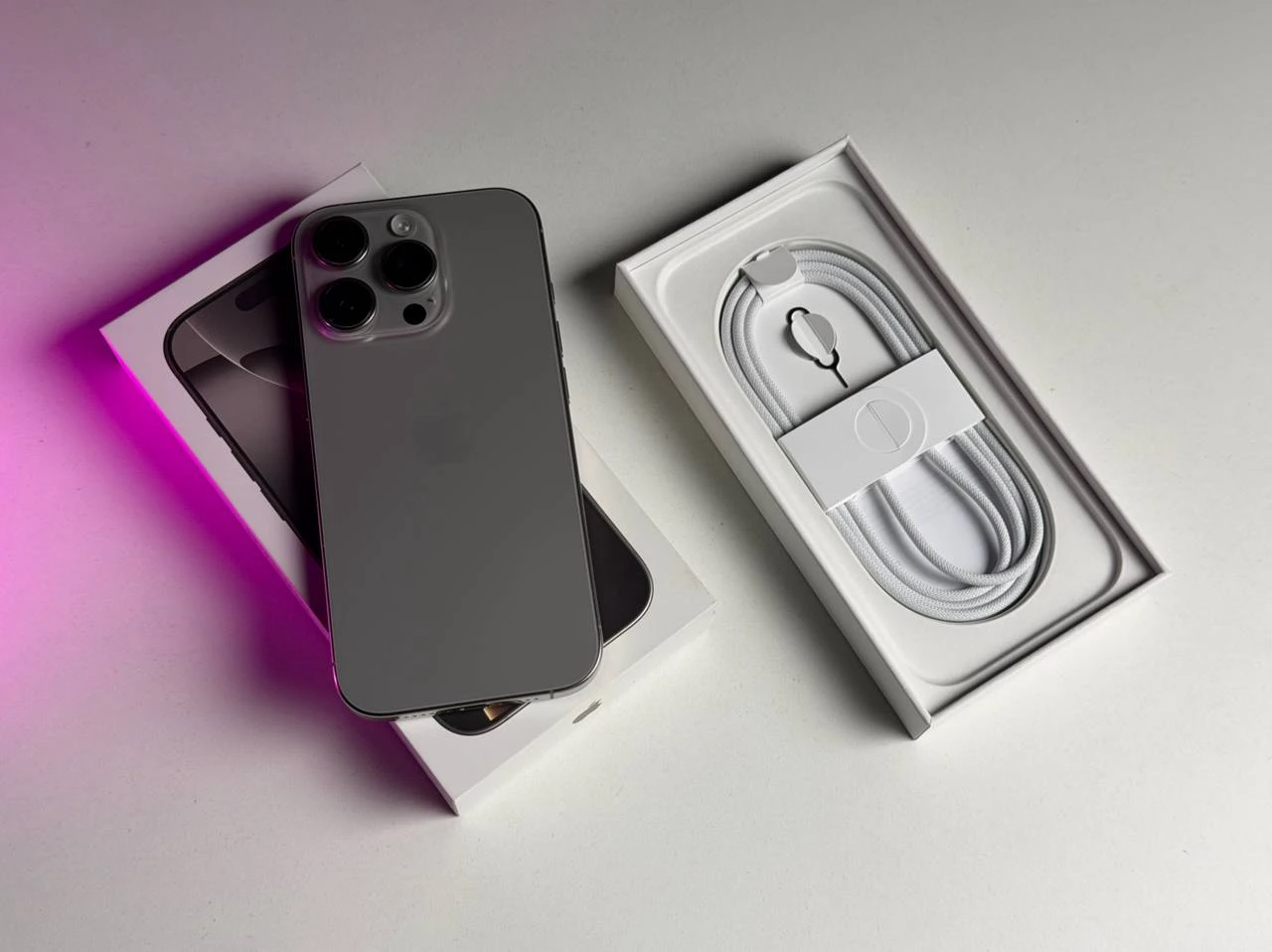 ВЖИВАНИЙ Б/У Apple iPhone 16 Pro 128GB Natural Titanium (MYNG3) - Состояние: хороший | Аккумулятор: 91% | Комплектация: полный | Гарантия: 3 мес.