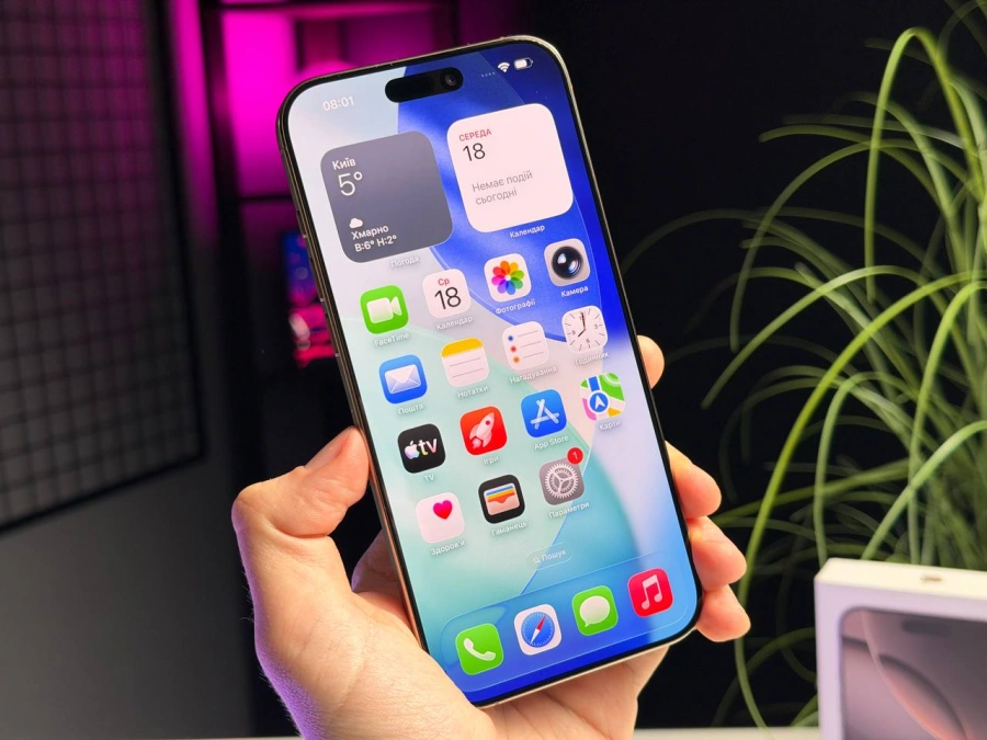 ВЖИВАНИЙ Б/У Apple iPhone 16 Pro Max 512GB Desert Titanium (MYX23) - Состояние: удовлетворительный | Аккумулятор: 95% | Комплектация: полный | Гарантия: 3 мес.