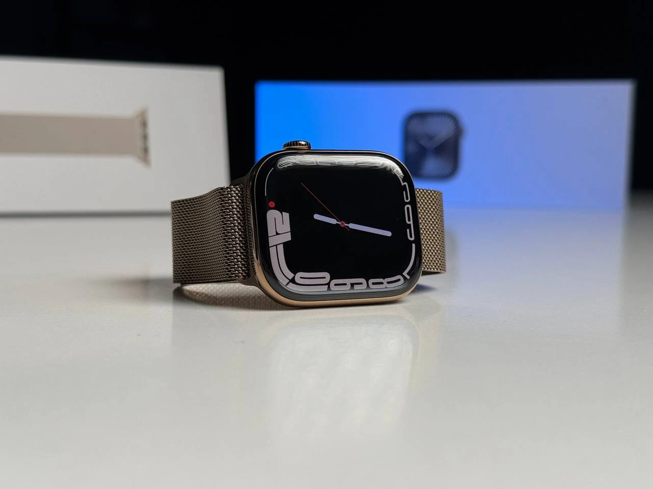 ВЖИВАНИЙ Б/У Apple Watch Series 10 GPS + Cellular 46mm Gold Titanium Case with Gold Milanese Loop - M/L (MX003) - Состояние: идеальный | Аккумулятор: 98% | Комплектация: полный | Гарантия: 3 мес.