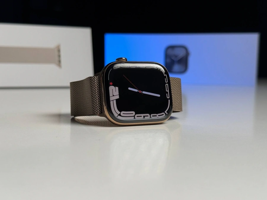 ВЖИВАНИЙ Б/У Apple Watch Series 10 GPS + Cellular 46mm Gold Titanium Case with Gold Milanese Loop - M/L (MX003) - Состояние: идеальный | Аккумулятор: 98% | Комплектация: полный | Гарантия: 3 мес.