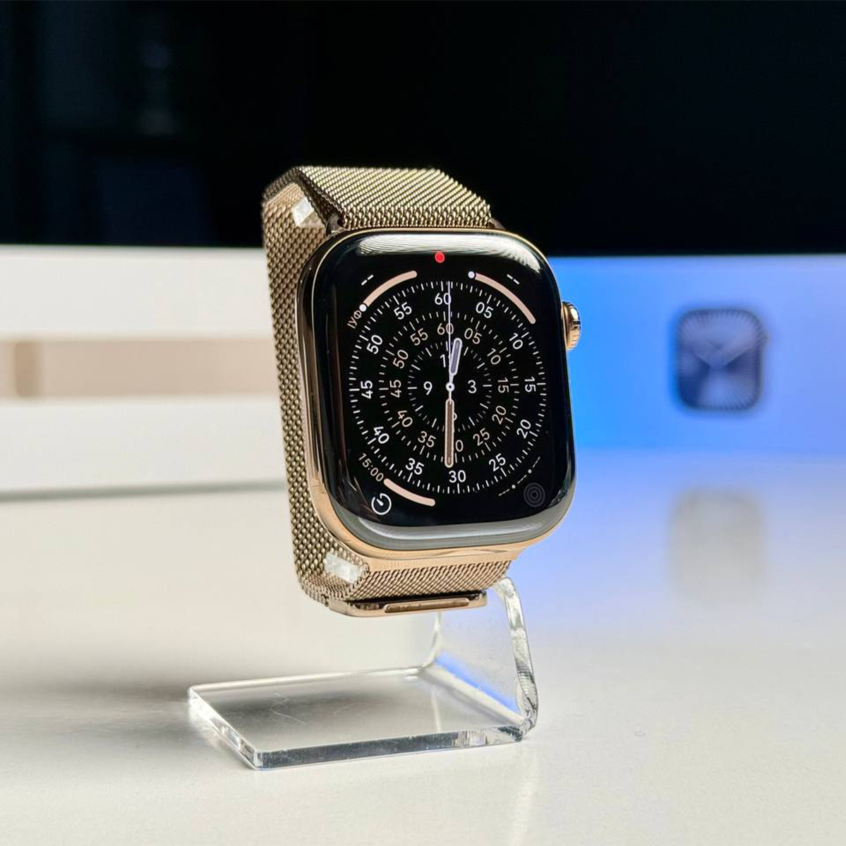 ВЖИВАНИЙ Б/У Apple Watch Series 10 GPS + Cellular 46mm Gold Titanium Case with Gold Milanese Loop - M/L (MX003) - Состояние: идеальный | Аккумулятор: 98% | Комплектация: полный | Гарантия: 3 мес.
