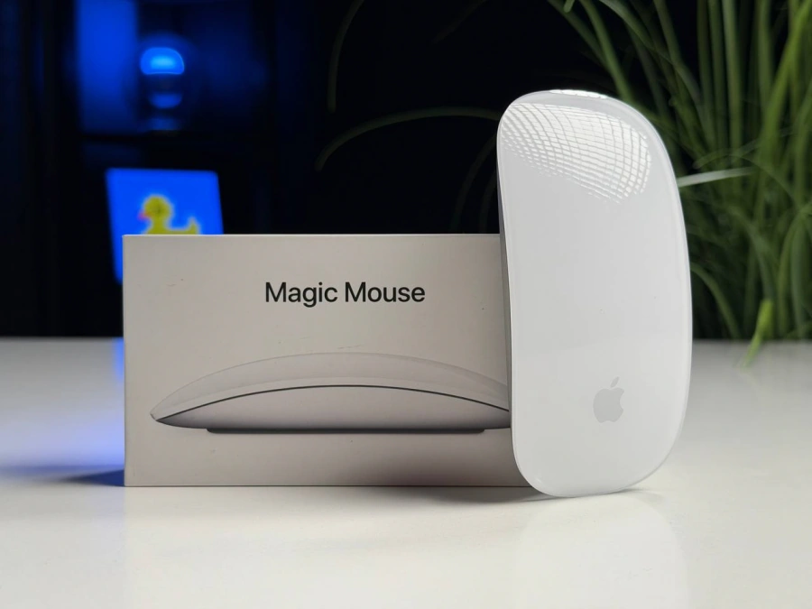 ВЖИВАНИЙ Б/У Мышь Apple Magic Mouse [Lightning] - White Multi-Touch Surface (MK2E3) - Состояние: хороший | Комплектация: полный | Гарантия: 3 мес.