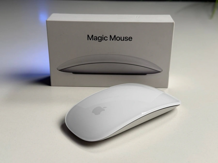 ВЖИВАНИЙ Б/У Мышь Apple Magic Mouse [Lightning] - White Multi-Touch Surface (MK2E3) - Состояние: хороший | Комплектация: полный | Гарантия: 3 мес.