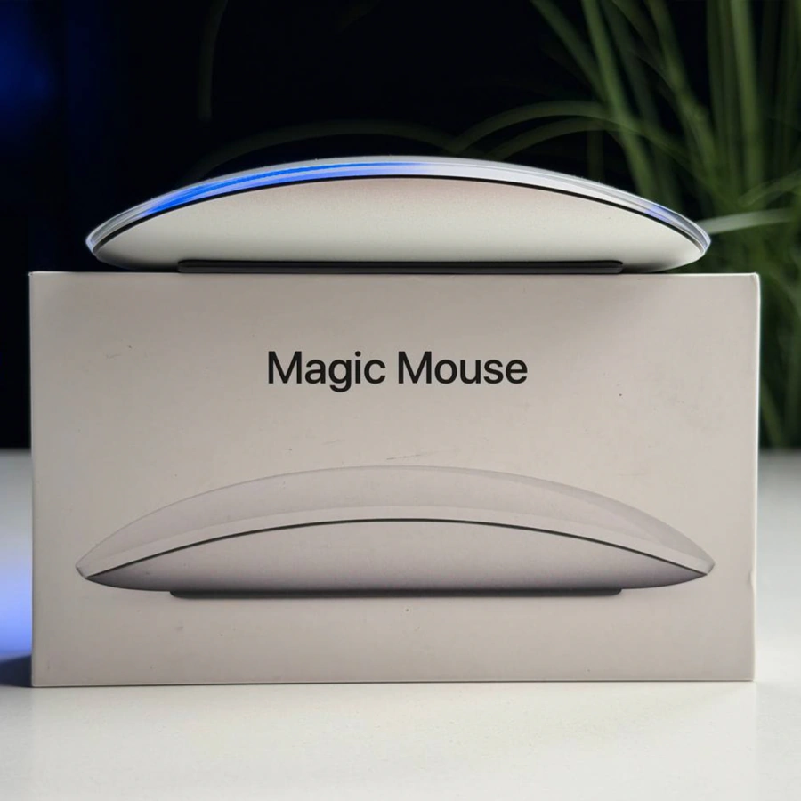 ВЖИВАНИЙ Б/У Мышь Apple Magic Mouse [Lightning] - White Multi-Touch Surface (MK2E3) - Состояние: хороший | Комплектация: полный | Гарантия: 3 мес.