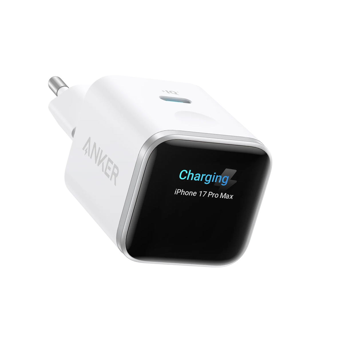 Зарядний пристрій Anker Nano Charger 45W with Smart Display - Aurora White (A121D321)