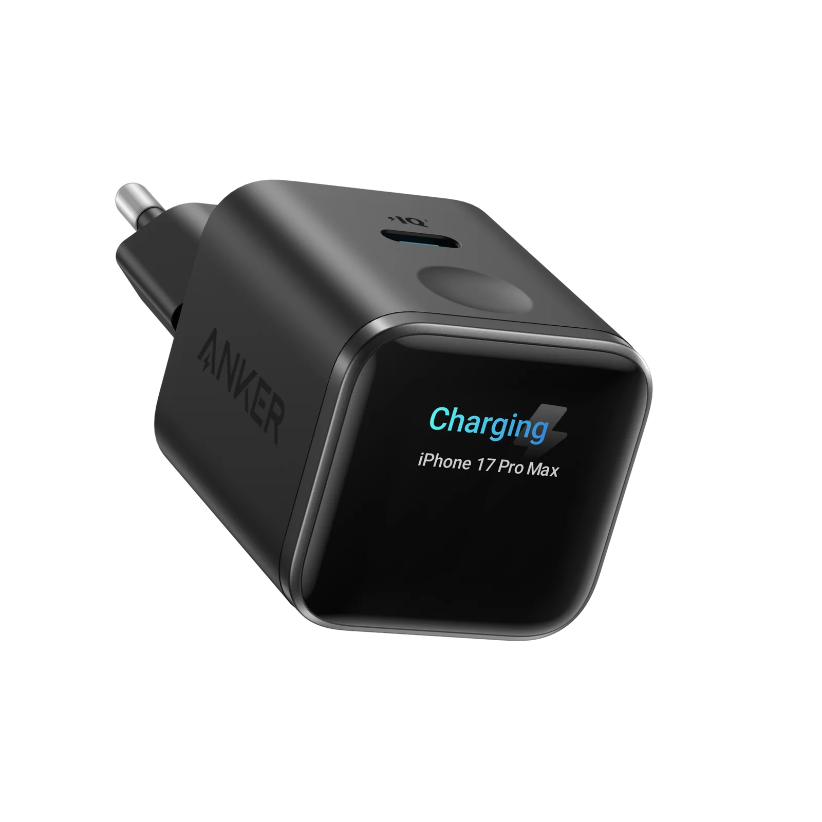 Зарядний пристрій Anker Nano Charger 45W with Smart Display - Black Stone (A121D311)