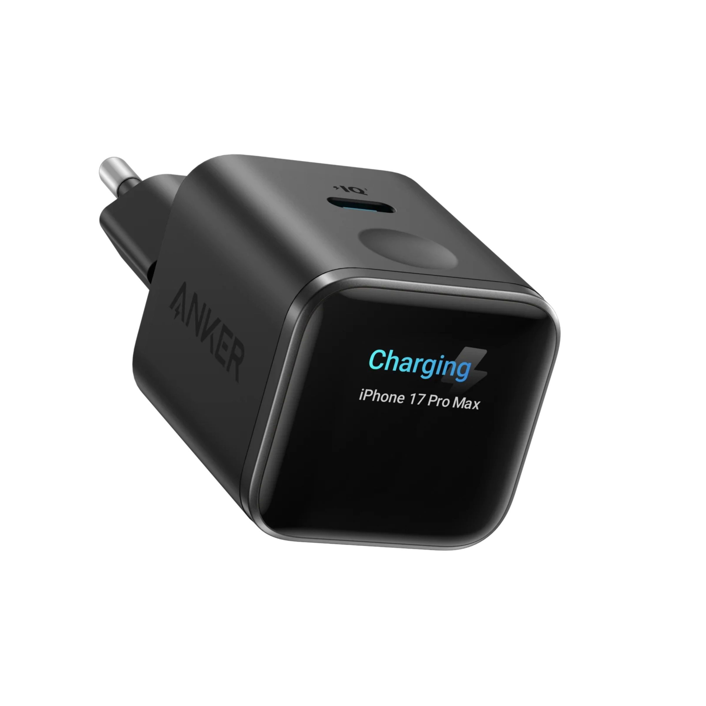 Зарядний пристрій Anker Nano Charger 45W with Smart Display - Black Stone (A121D311)