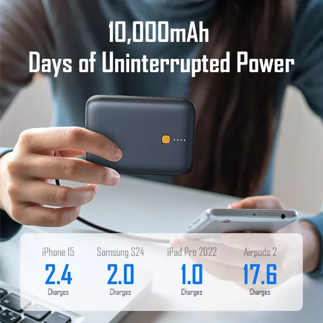 Зовнішній акумулятор [павербанк] VOLTME Hypercore 10K Pro 10000mAh - Deep Blue (B3025)