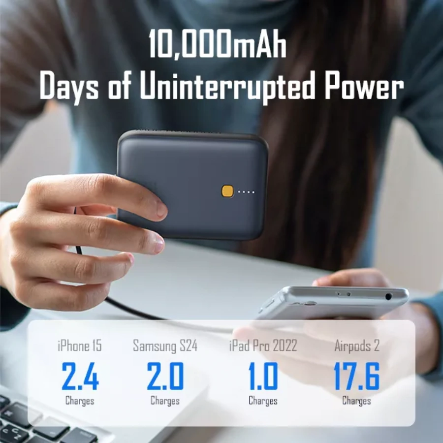 Зовнішній акумулятор [павербанк] VOLTME Hypercore 10K Pro 10000mAh - Deep Blue (B3025)
