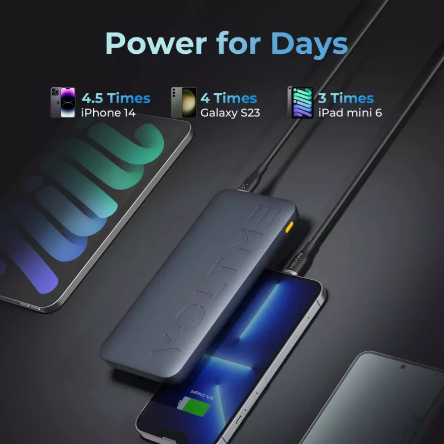Зовнішній акумулятор [павербанк] VOLTME Hypercore 20K Power Bank 20000mAh - Deep Blue (B3010)