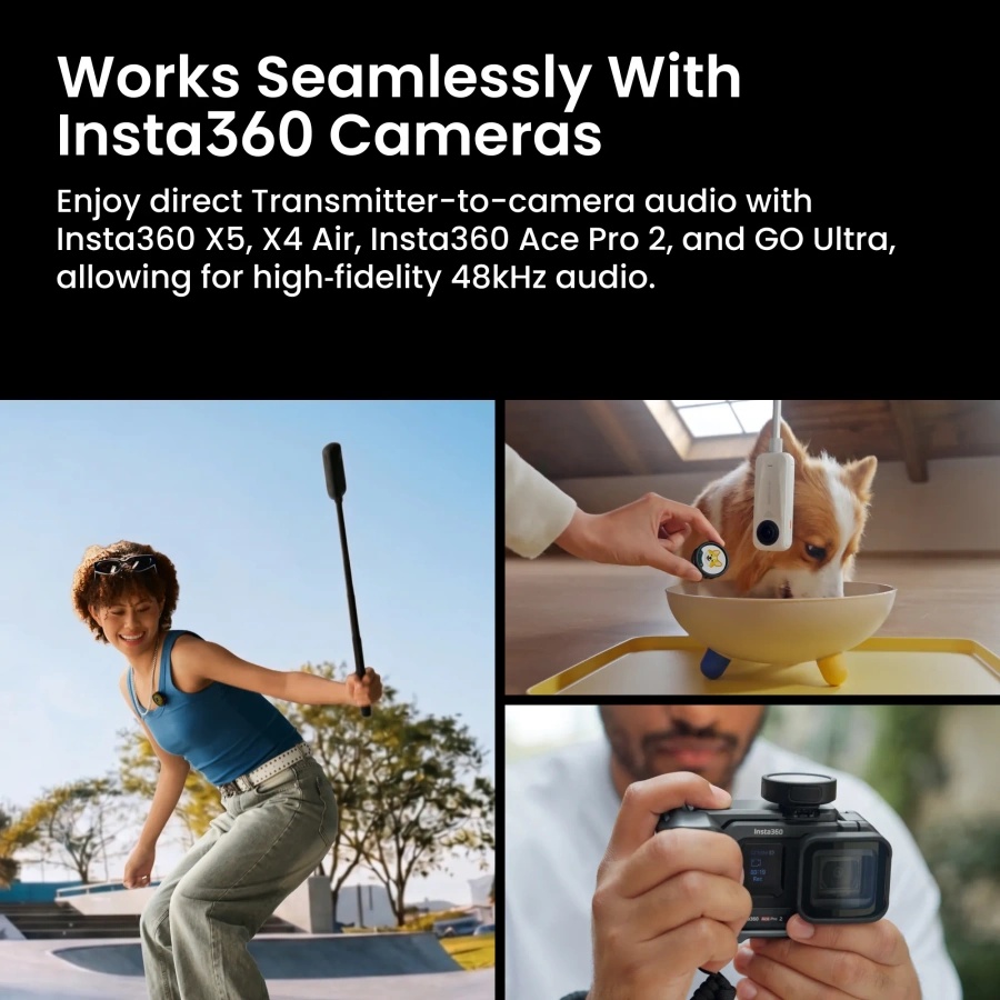 Микрофонная система Insta360 Mic Pro [4 TX + 1 RX]