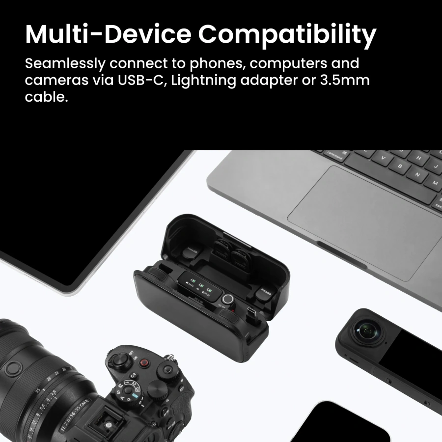 Микрофонная система Insta360 Mic Pro [4 TX + 1 RX]