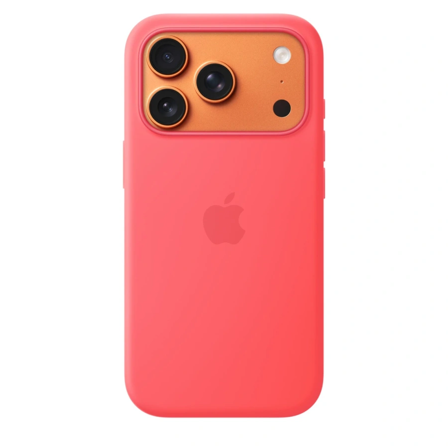 Чехол Apple iPhone 17 Pro Silicone Case with MagSafe Lux Copy - Bright Guava