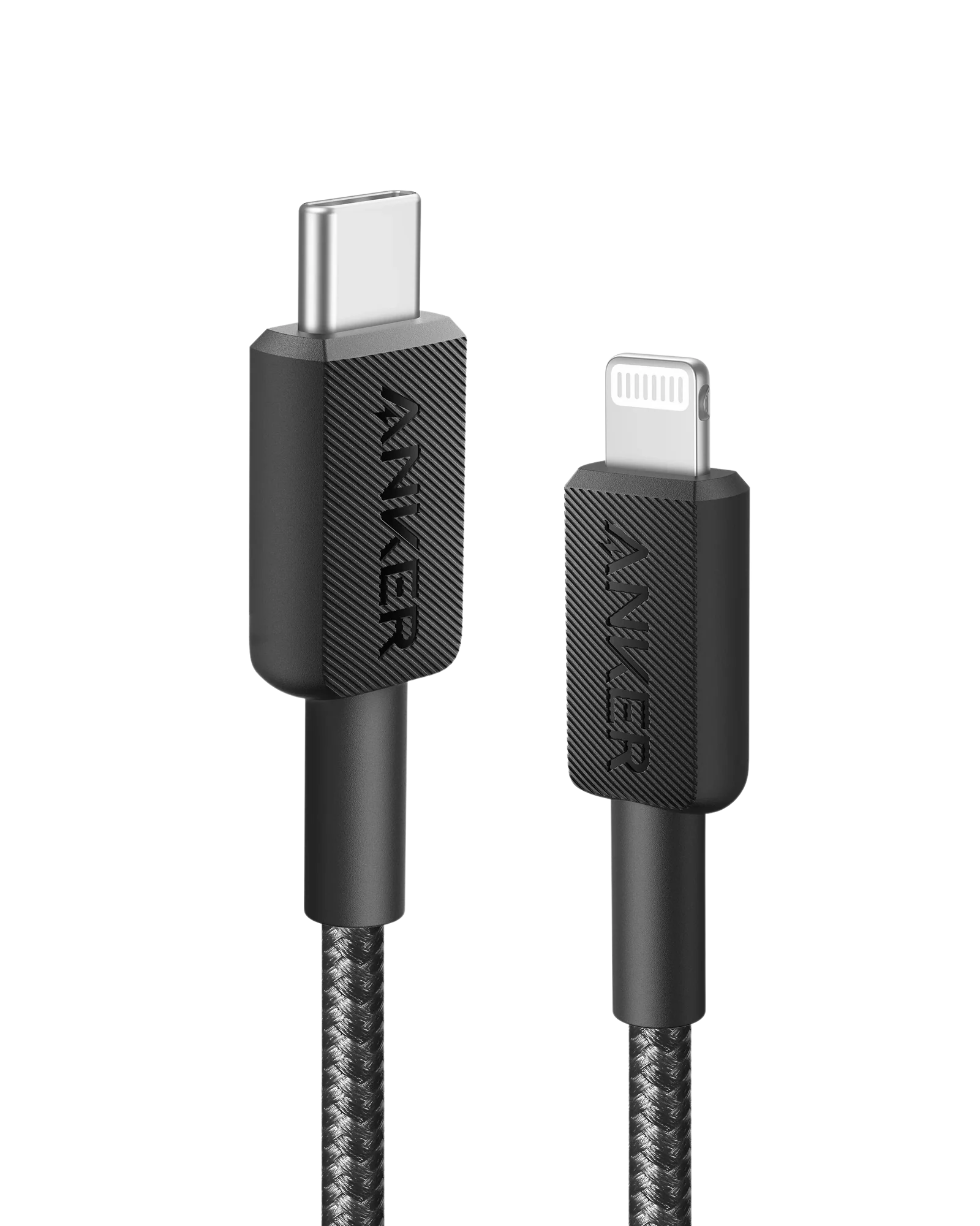 Кабель Anker 322 USB-C to Lightning Cable 0.9m - Black (A81B5H11, A81B5G11)