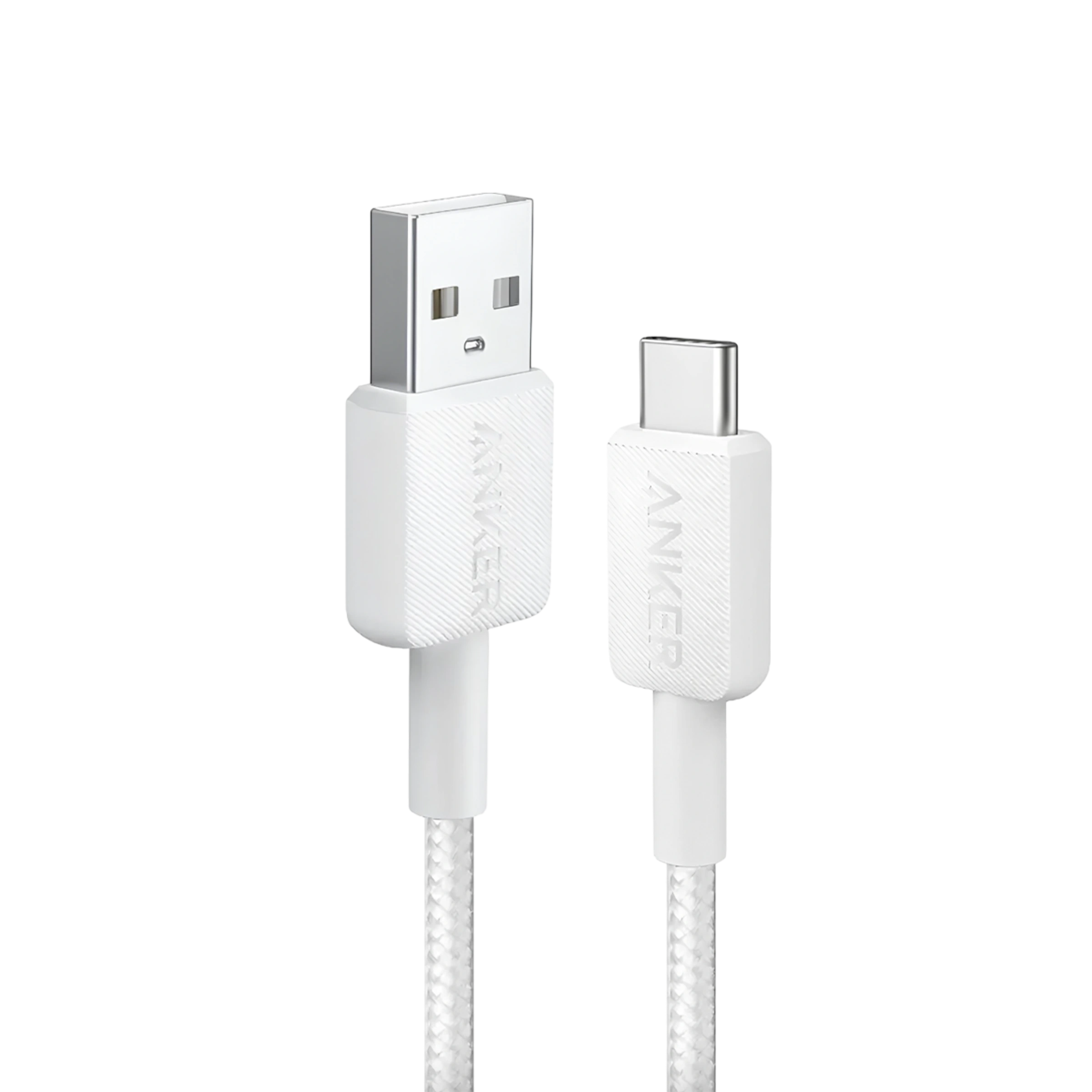 Кабель Anker 322 USB-A to USB-C Cable 1.8m - White (A81H6H21, A81H6G21)