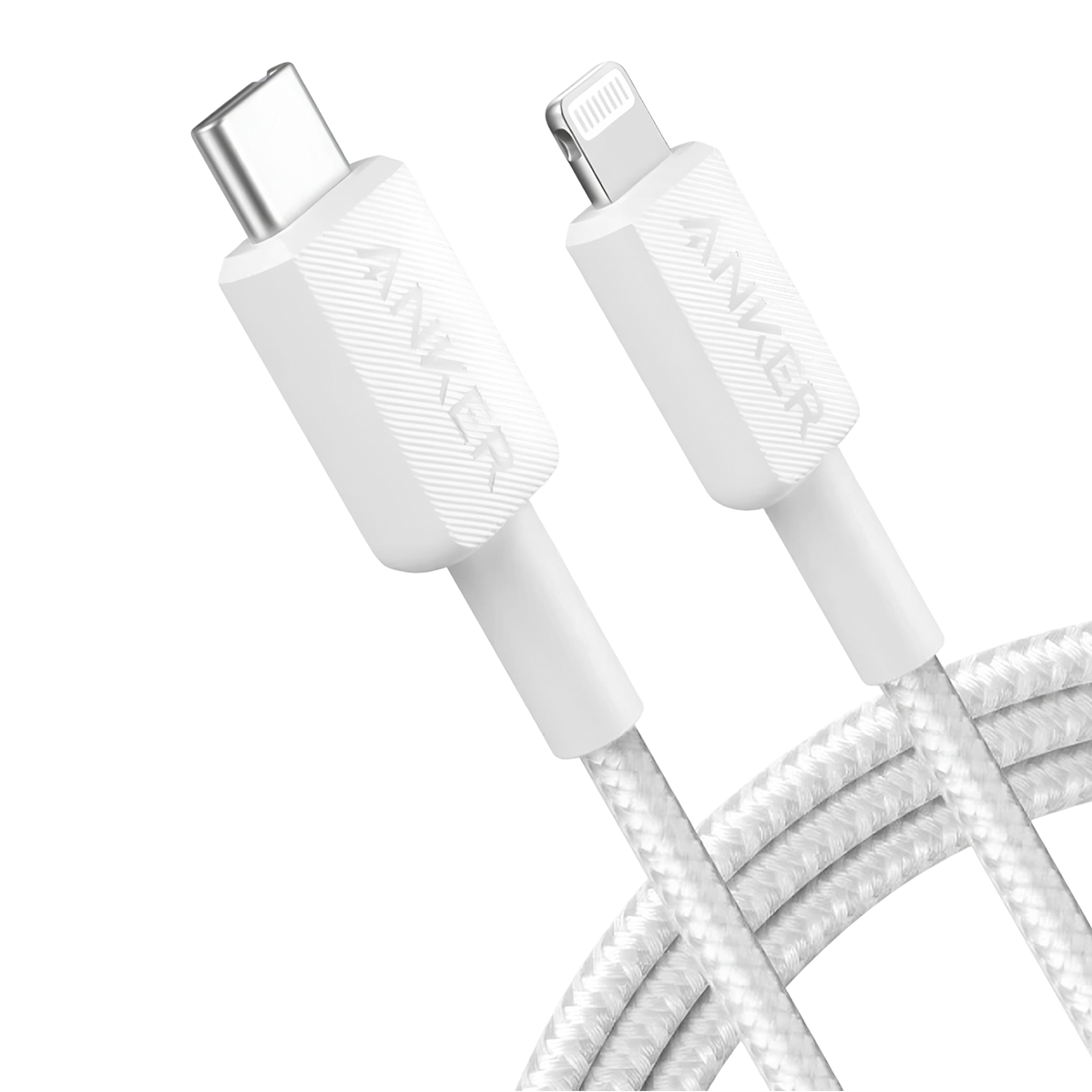 Кабель Anker 322 USB-C to Lightning Cable 1.8m - White (A81B6H21, A81B6G21)