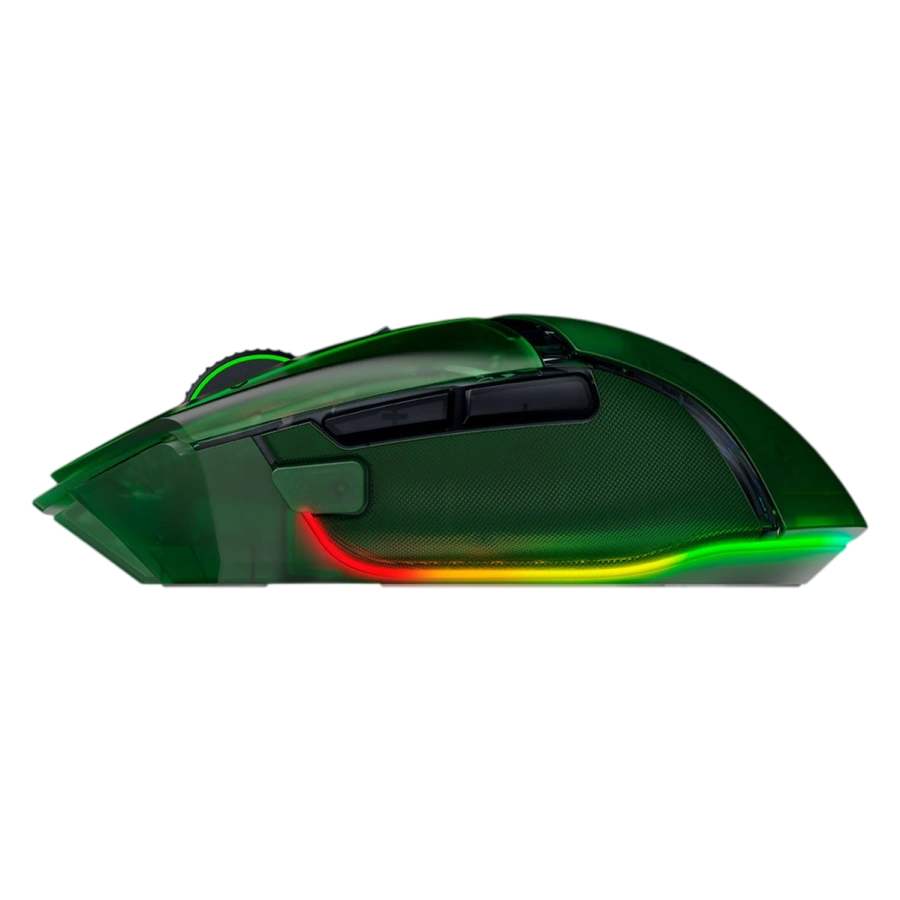 Миша Razer Basilisk V3 Pro 35K Fully Customizable Wireless Ergonomic RGB Gaming Mouse - Phantom Green Edition (RZ01-05240300-R3G1)